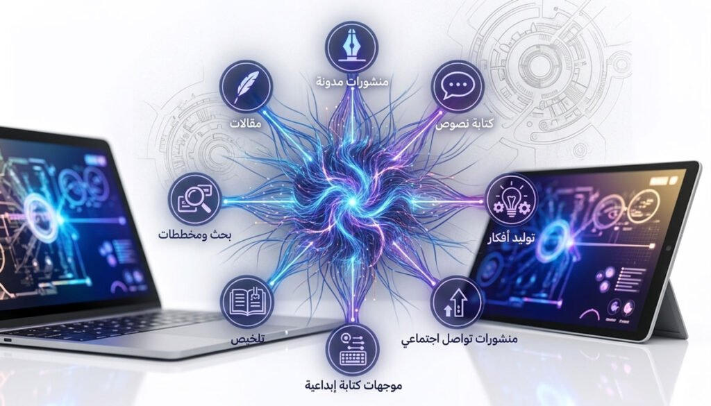 استخدام الذكاء الاصطناعي في كتابة المحتوى